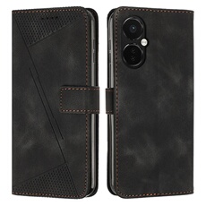 Etui pour FOXDOCK OnePlus Nord CE 3 Lite Protection Flip Soft PU Le cuir couvercle en cuir compatible avec OnePlus Nord CE 3 Lite-Noir