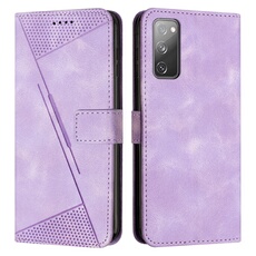 Etui pour FOXDOCK Samsung Galaxy S20 FE Protection Flip Soft PU Le cuir couvercle en cuir compatible avec Samsung Galaxy S20 FE-Violet