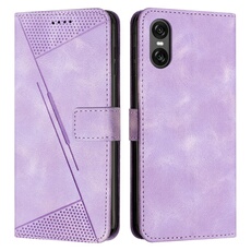 Etui pour FOXDOCK Sony Xperia 10 VI Protection Flip Soft PU Le cuir couvercle en cuir compatible avec Sony Xperia 10 VI-Violet