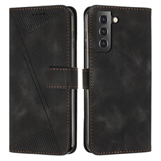 Etui pour FOXDOCK Samsung Galaxy S22 Protection Flip Soft PU Le cuir couvercle en cuir compatible avec Samsung Galaxy S22-Noir