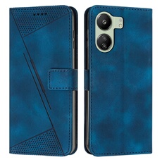 Etui pour Xiaomi Redmi 13C 4G/POCO C65 Protection Flip Soft PU Le cuir couvercle en cuir compatible avec Xiaomi Redmi 13C 4G/POCO C65-Bleu