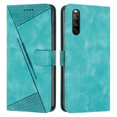 Etui pour FOXDOCK Sony Xperia 10V 2023 Protection Flip Soft PU Le cuir couvercle en cuir compatible avec Sony Xperia 10V 2023-Vert