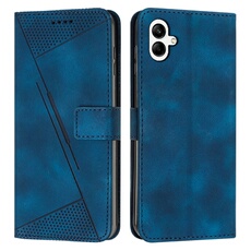 Etui pour FOXDOCK Samsung Galaxy A06 Protection Flip Soft PU Le cuir couvercle en cuir compatible avec Samsung Galaxy A06-Bleu