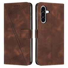 Etui pour FOXDOCK Samsung Galaxy A36 5G Protection Flip Soft PU Le cuir couvercle en cuir compatible avec Samsung Galaxy A36 5G-Brun