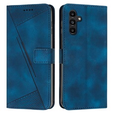 Etui pour FOXDOCK Samsung Galaxy A25 5G Protection Flip Soft PU Le cuir couvercle en cuir compatible avec Samsung Galaxy A25 5G-Bleu