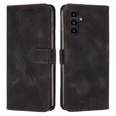 Etui pour FOXDOCK Samsung Galaxy A25 5G Protection Flip Soft PU Le cuir couvercle en cuir compatible avec Samsung Galaxy A25 5G-Noir