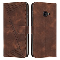 Etui pour FOXDOCK Samsung Galaxy X Cover 4 Protection Flip Soft PU Le cuir couvercle en cuir compatible avec Samsung Galaxy X Cover 4-Brun