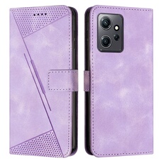 Etui pour Xiaomi Redmi Note 12 4G Protection Flip Soft PU Le cuir couvercle en cuir compatible avec Xiaomi Redmi Note 12 4G-Violet