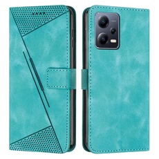Etui pour Xiaomi Redmi Note 12 5G Protection Flip Soft PU Le cuir couvercle en cuir compatible avec Xiaomi Redmi Note 12 5G-Vert