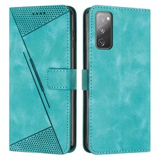 Etui pour FOXDOCK Samsung Galaxy S20 FE Protection Flip Soft PU Le cuir couvercle en cuir compatible avec Samsung Galaxy S20 FE-Vert