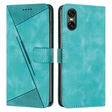 Etui pour FOXDOCK Sony Xperia 10 VI Protection Flip Soft PU Le cuir couvercle en cuir compatible avec Sony Xperia 10 VI-Vert