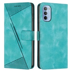 Etui pour Motorola G62 5G Protection Flip Soft PU Le cuir couvercle en cuir compatible avec Motorola G62 5G-Vert