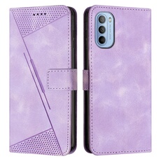 Etui pour Motorola G62 5G Protection Flip Soft PU Le cuir couvercle en cuir compatible avec Motorola G62 5G-Violet