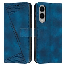 Etui pour FOXDOCK Samsung Galaxy S25 Edge Protection Flip Soft PU Le cuir couvercle en cuir compatible avec Samsung Galaxy S25 Edge-Bleu