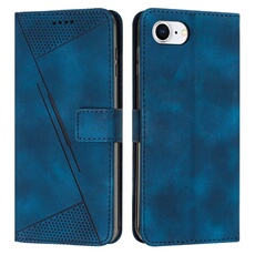 Etui pour iPhone 16e Protection Flip Soft PU Le cuir couvercle en cuir compatible avec iPhone 16e-Bleu