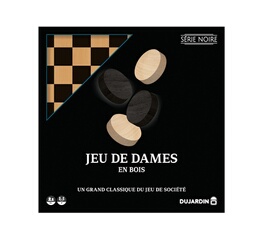 Jeu classique Série noire Dames plateau