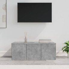 VIDAXL - Meuble TV - 80x34x30 cm - Gris Béton