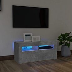 VIDAXL - Meuble TV - Gris Béton - 90x35x40 cm