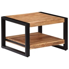 VIDAXL - Table basse - Bois d'acacia massif - 60x60x40 cm