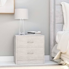 VIDAXL - Table de chevet - Set de 2 - Gris - 40x30x40 cm