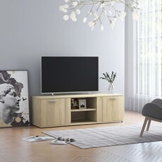 VIDAXL - Meuble TV - Chêne Sonoma - 120x34x37 cm