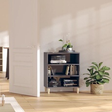VIDAXL - Buffet - Gris Brillant - 57x35x70 cm
