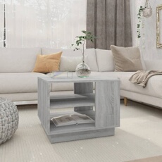 vidaXL - Table basse - Sonoma - Gris - 55x55x43 cm