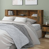 Tête De Lit Avec Rangement 200cm Sonoma Gris - Bois 200x19x103,5 Cm