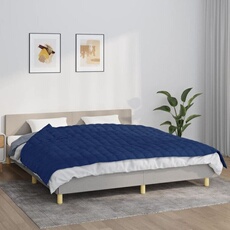 Couverture Lestée 200x200 Cm 13 Kg Gris - Coton Et Perles De Verre, Pour Anxiété Et Meilleur Sommeil