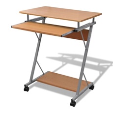 VIDAXL - Bureau d'ordinateur - Plateau à clavier coulissant - Marron