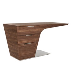 Bureau de noyer 3012C, 150 x 60 x 76 cm. -