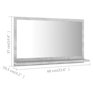 Badkamerspiegel Zwart Eiken 60x10,5x37 cm - vidaXL Badkamerspiegel Zwart Eiken 60x10,5x37 cm - vidaXL