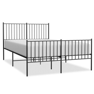 vidaXL Bedframe met hoofd- en voeteneinde metaal wit 140x200 cm, tweepersoonsbed, bedombouw, logeerbed, bed, ledikant, bed frame, metalen bedframe vidaXL Bedframe met hoofd- en voeteneinde metaal wit 140x200 cm, tweepersoonsbed, bedombouw, logeerbed, bed, ledikant, bed frame, metalen bedframe