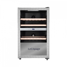 Cave à vin service sous plan AGKS562ZVX 56 bouteilles double zone contour porte Inox