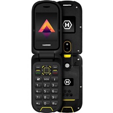Téléphone renforcé à clapet Double écran Batterie 1200mAh Bouton SOS Noir