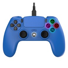 Manette Freaks And Geeks - manette filaire bleue pour ps4 de freak and geeks avec câble de 3 mètres et prise jack intégrée