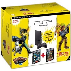 Pack PlayStation 2 + Jak II - Hors La Loi + Ratchet et Clank 2