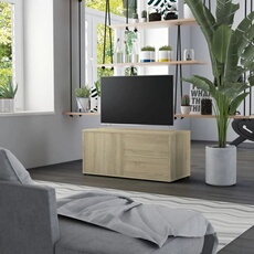 VIDAXL - Meuble TV - Chêne Sonoma - 80x34x36 cm