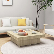 VIDAXL - Table basse - Sonoma - 90x90x28 cm