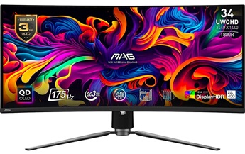 Ecran PC Gaming MSI MAG 341CQP QD OLED 34 Incurvé UWQHD - vue 2