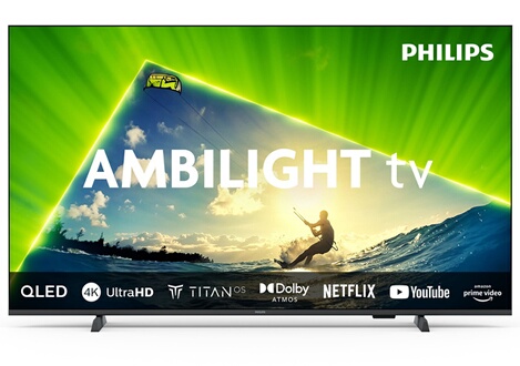 QLED 4K Ambilight 108 cm Titan OS Dolby Atmos