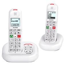 Téléphone Sans Fil Duo Alcatel XL685VOICEDUOBLANC – Répondeur, Amplificateur Audio - vue 8