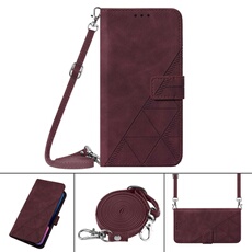 Coque Protective Motorola MOTO G05 Protection complète Soft PU Le cuir flip portefeuille Case de téléphone avec une sangle longue compatible avec