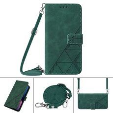 Coque Protective FOXDOCK Samsung Galaxy A32 5G Protection complète Soft PU Le cuir flip portefeuille Case de téléphone avec une sangle longue