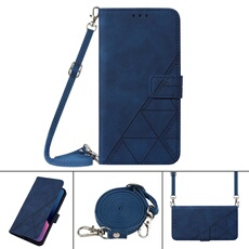 Coque Protective TCL 50 XL Protection complète Soft PU Le cuir flip portefeuille Case de téléphone avec une sangle longue compatible avec TCL 50