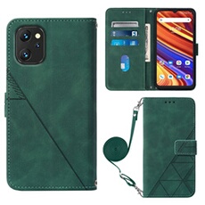 Coque Protective UMIDIGI Power 7 Power 7S Protection complète Soft PU Le cuir flip portefeuille Case de téléphone avec une sangle longue compatible