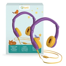 Casque audio compatible avec Ma Fabrique à Histoire et FLAM Violet et jaune