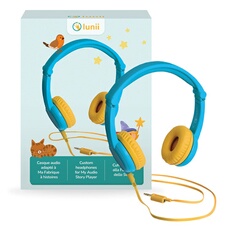 Casque audio compatible avec Ma Fabrique à Histoire et FLAM Bleu et jaune