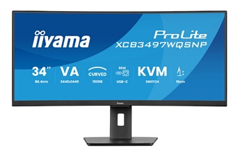 iiyama 34 LED ProLite XCB3497WQSNP B1 - vue 2