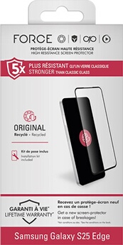 Protection d'écran en verre organique 2 5D Forceglass pour Samsung Galaxy S25 Edge - vue 2
